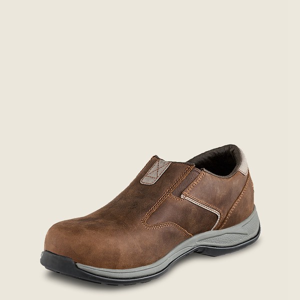 Red Wing Slip-On Erkek - Comfortpro - Safety Toe - Kahverengi - 10BJQUCPO